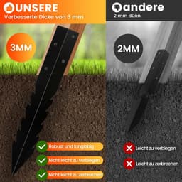Grondankers voor schommels - 3 mm dik staal - water- en roestwerende coating - stevige bevestiging voor buitengebruik - ShopVlot — thumbnail 4