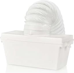 Nedis Condensopvangbak - Geschikt voor: Wasdrogers - 5 l - 1.50 m - 105 mm - Wit — thumbnail 3