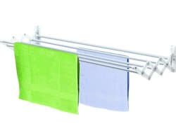 Schaardroger van 120 cm - wit aluminium- Bianco/Alluminio