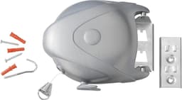 Waslijn Jumbo - 15 meter uittrekbaar grijs met automatisch polystyreen — thumbnail 1
