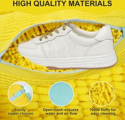 Schoenen Waszak voor Wasmachine - HOTUT Shoe Cleaning Laundry Bag - 2 Stukken Waszak voor Gym Shoes met Ritssluiting — thumbnail 2