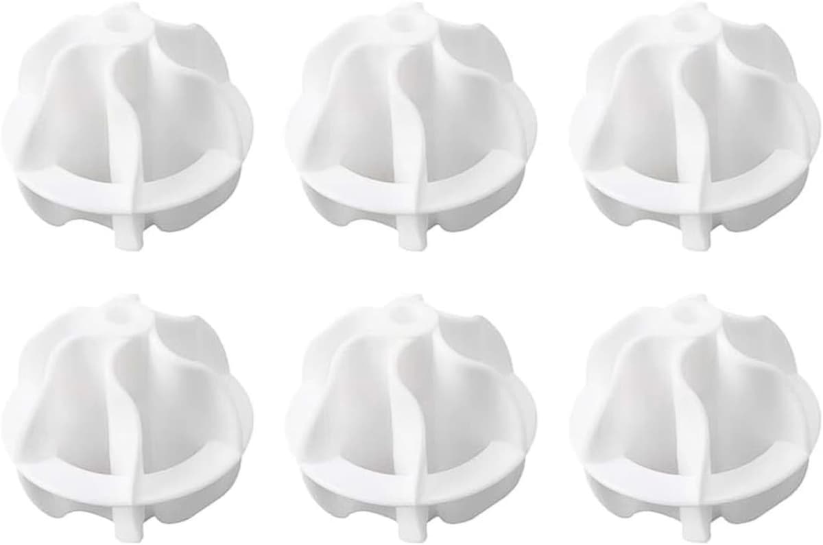 SnelShoppen - Pack van 6 Wasballen voor Donsjassen, Herbruikbare Drogerballen, Wasballen voor Wasmachine, Duurzaam en Milieuvriendelijk, 17g per bal — afbeelding 1