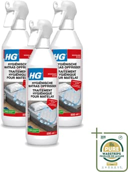 3 x HG - Hygiënische Matras Opfrisser - Werkt Na 30 Minuten - Neutraliseert Nare Geurtjes - 500 ml - Wasstrips - Matrasopfrisser - Hygiëne - Geur Verwijderen - Matras Reinigen - Enzymen — thumbnail 1