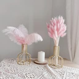 Gedroogd pampasgras, konijnenstaart, gras, 60 stuks, natuurlijke droogbloemen, boeket, decoratie, kunst, groot, droogbloemen, pampasgras voor interieur, fotografie, bruiloft, roze — thumbnail 5
