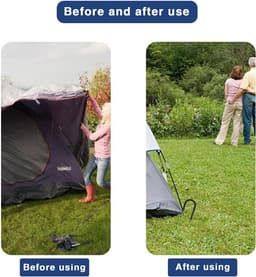 Duurzame grondankers en tentpinnen voor tuin, trampoline en schommel - 6 stuks van 30 cm — thumbnail 2