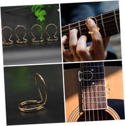 1set Banjo Vingerpicks Voor Beginners Lichtgewicht Flexibel Voor Precisie Spel Gouden Metalen Picks Voor Banjo Spelers — thumbnail 2