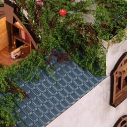 Volwassenen Miniatuur Huis Kits Warm Licht Realistisch Creatief Plezi — thumbnail 2