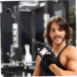 1set Rvs Kabelbevestigingen Voor Fitness Machine Duurzame Vervangingskabels Met Carabiner Voor Thuisgym Hoogwaardige Eenvoudig Te Installeren Accessoires Voor Intensieve Workouts — thumbnail 2