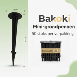50 Stuks Grondankers - UV-bestendige Plastic Haringen voor Tuin — thumbnail 4