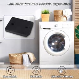 4 stuks- Droger Filter Sponsfilter - geschikt voor Miele 9164761 Warmtepompdroger - 207 x 157 x 30 mm Droger Pluizenfilter Sponsfilter — thumbnail 4