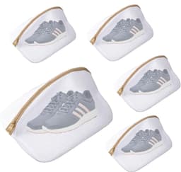 Waszak-waszak schoenen-waszak voor schoenen-5 netwaszakken voor schoenen - waszakken met rits ter bescherming van schoenen - geschikt voor sneakers, sportschoenen, slippers - Wit - 40x24x24cm — thumbnail 1