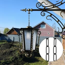 Allecto Plus - 0.9m stalen ketting van roestvrij staal met 2 sloten zwart - geschikt voor het ophangen van lampen, kroonluchters en meer — thumbnail 5