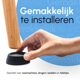 Bodo® Trillingsdempers Wasmachine - Droger – Set van 8 – Zwart — thumbnail 5