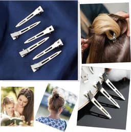 60x Professionele Zilveren Krokodillenklemmen Haarspeldjes voor Styling en Knippen — thumbnail 5