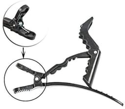 10 stks Krokodil HaarClips Sectioning haarspelden Antislip Grip En Brede Tanden Professionele Kappers Styling Clips Voor Thuisgebruik (Zwart) — thumbnail 5
