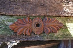 Antiek Muuranker Wandornament - Dubbelblad Gietijzer — thumbnail 2