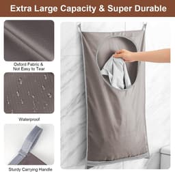 Dailygoods- Waszak Opvouwbaar - 2 Stuks - Waterdicht - Opknoping — thumbnail 5