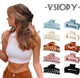 10x Grote Haarspeldjes Set - Sterke Klemmen voor Dik en Fijn Haar - 9cm Vierkant & Klassiek — thumbnail 1