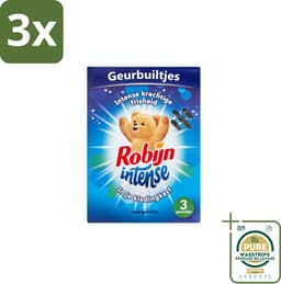 3 x Robijn Geurbuiltjes Intense 3 stuks per verpakking - Grootverpakking - Geur In Kast - Kledingkast - Frisheid Kleding - Langdurige Geur - Geurbuiltjes — thumbnail 1
