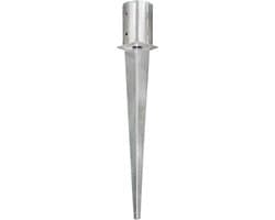 vidaXL - Grondpinnen - 6 - st - 10x76 - cm - gegalvaniseerd - staal - zilverkleurig — thumbnail 5