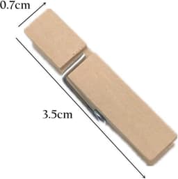 Mini Houten Klemmen - Decoratieve Wasknijpers voor Foto's en Ansichtkaarten (100 Stuks) — thumbnail 2