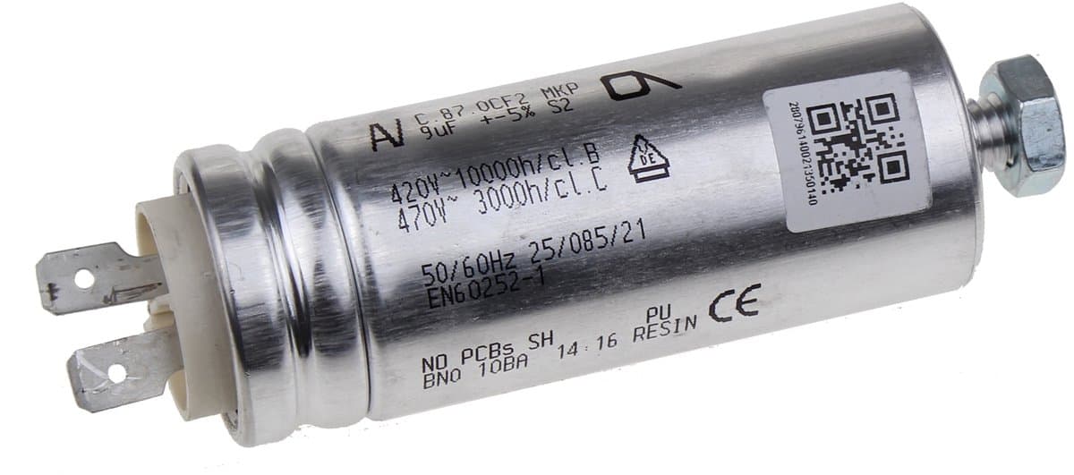 BEKO - CONDENSATOR 9µF - 2807961400 — afbeelding 1
