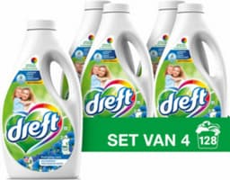 Dreft Vloeibaar Wasmiddel Ochtendfris 4 x 32 Wasbeurten 1,4 liter — thumbnail 1