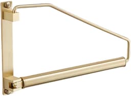 Uittrekbaar Wand Kledingrek Ruimtebesparend, voor wasruimte en Kast, geborsteld goud, Messing, 30,5 cm — thumbnail 1