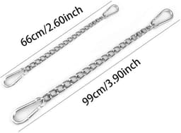 Dailygoods- Ketting Roestvrij Staal - Hangstoelketting - Verlengketting - 180 kg Capaciteit - Met Karabijnhaken - Verstelbaar 66 cm - Hangmatketting — thumbnail 3