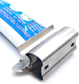 Dailygoods- Tandpastabuis Knijper 2 Stuks - Roestvrij Staal - Multifunctioneel - Handig in Gebruik - Duurzaam - Geschikt voor Buis van 3,15 Inch - Tandpastadispencer — thumbnail 3