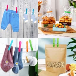 Wasknijpers - Kledingklemmen - Kleding Drogen - Antislip Winddicht - 60 Stuks - Multicolor — thumbnail 2