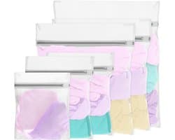 Set van 6 Herbruikbare Wasnetten met Rits voor Delicate Was, Ideaal voor Truien, Jassen en Ondergoed (25×30cm/30×40cm)