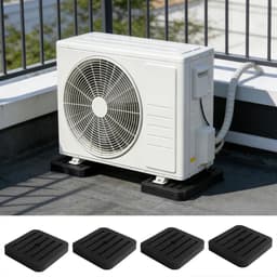 Trillingsdempers Airco - Antivibratie Pads - Apparaten Stabiliseren - Geluidsreductie - 4 Stuks - Zwart — thumbnail 3