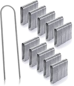 GardenMate 500 verzinkte aardankers van staaldraad 150 mm lang - 25 mm breed van staaldraad dikte 2,9 mm — thumbnail 1
