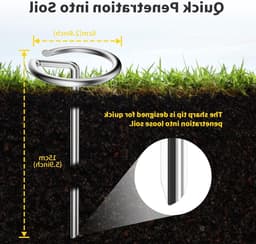 Grondankers Ø 4 mm voor worteldoek - 100 stuks - Duurzaam, weerbestendig en eenvoudig te installeren — thumbnail 3