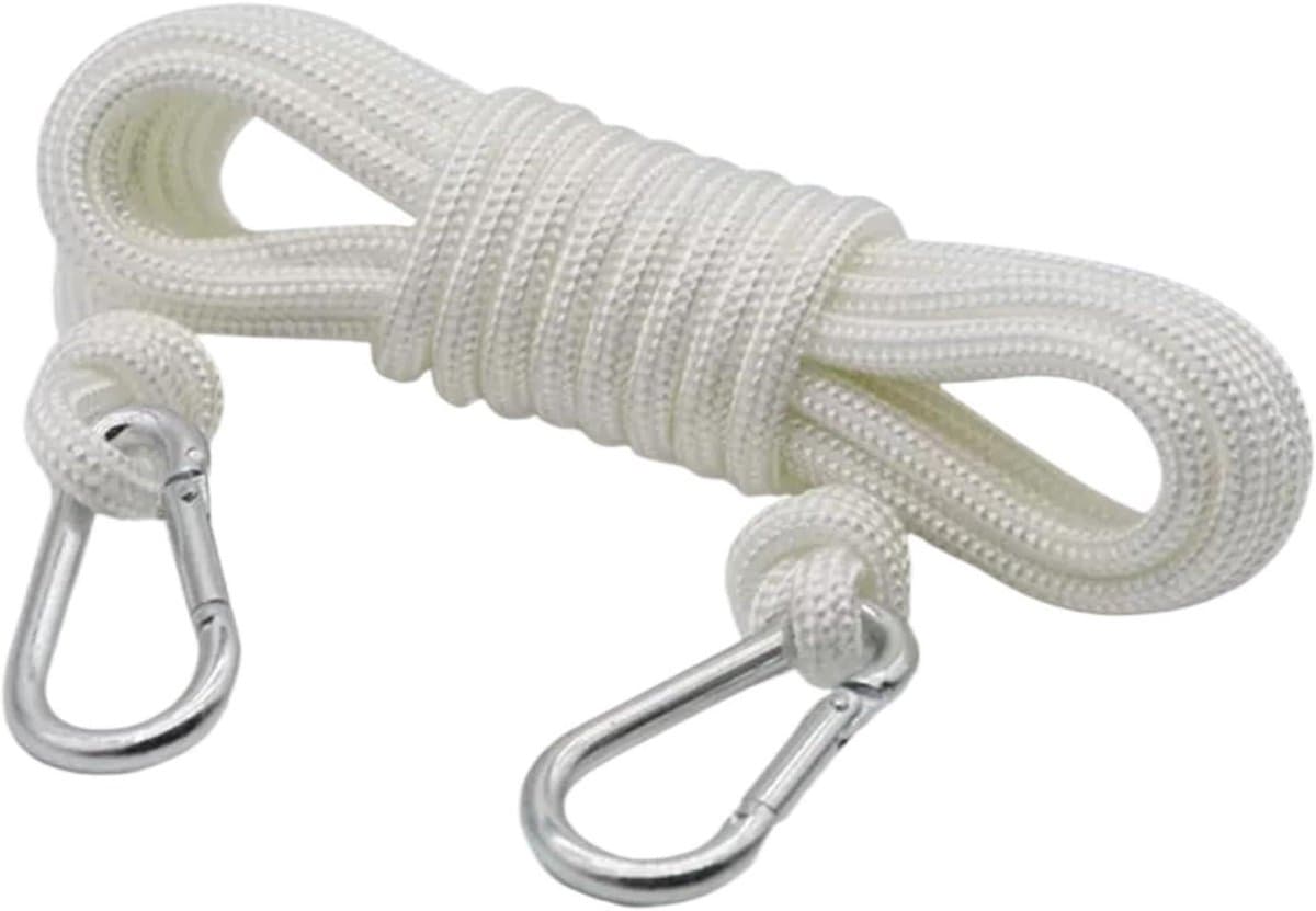 Kledinglijn Touw - Waslijn Touw - Kleding Drogen - Stevig Gevlochten Polyester - 6 mm x 3 m - Wit — afbeelding 1