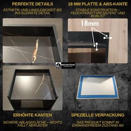 InnovaHome Wasmachine Kast & Ombouw – Geluiddempend Meubel met Plank – Zonder Boren – Extra Stevig 18mm Materiaal – 66x97x62cm – San Sebastian — thumbnail 3