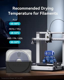 Filament Droger - Droogbox - 3D Printen - Instelbare Temperatuur - 1kg Spoelen - Zwart — thumbnail 4