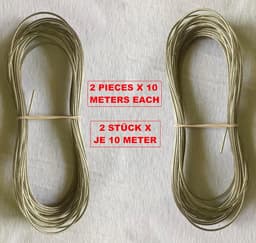 Waslijn Staalkern - Kledinglijn Tuin - Buiten Drogen - Extra Sterk PVC - 2000 cm - Goud — thumbnail 2
