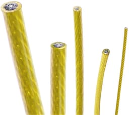 Kabel Draad - Gecoate Lijn - Kleding Drogen - Onderhoudsvrij - 3.0mm Diameter - Geel — thumbnail 4