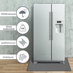 Lekbak Wasmachine - Koelkastmat Vloerbescherming - Apparaten Beschermen - Verhoogde Rand - 60 x 60 cm - Grijs — thumbnail 2