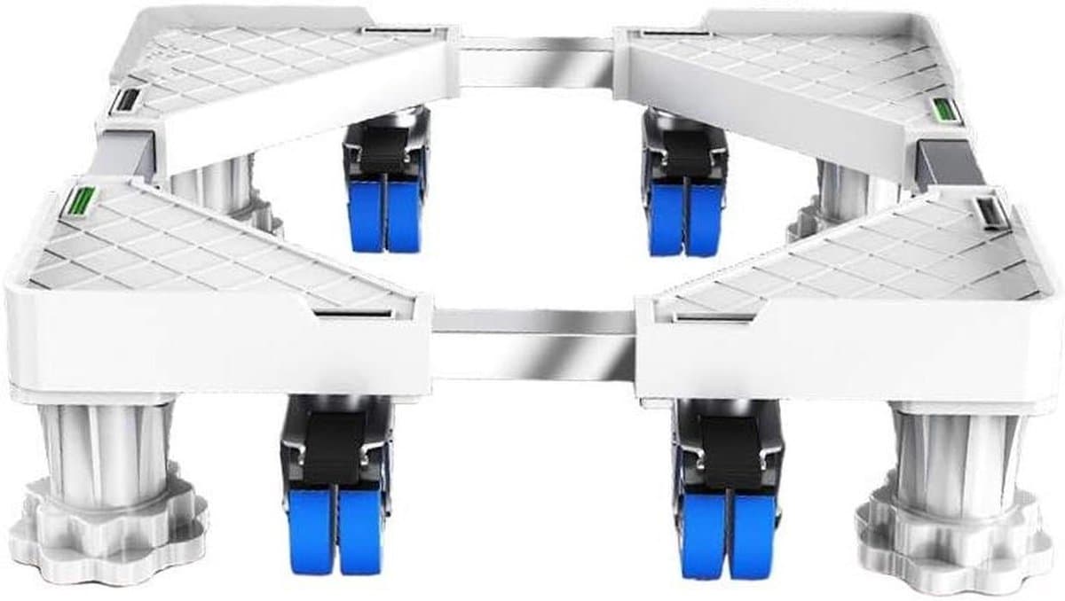 Wasmachine Basis - Apparaat Trolley - Apparaten Verplaatsen - Verstelbaar & Met Wielen - 52-72cm Breed - Grijs — afbeelding 1
