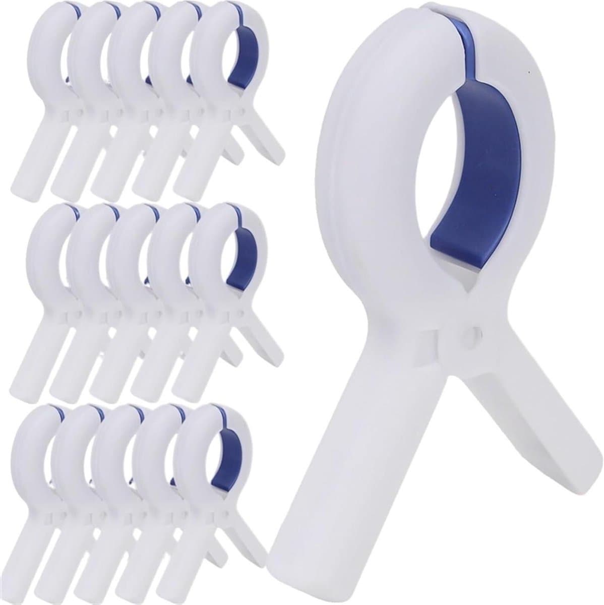 Plastic wasknijpers - Kledingklemmen - Kleding ophangen - Goede grip - 50 stuks - Blauw — afbeelding 1