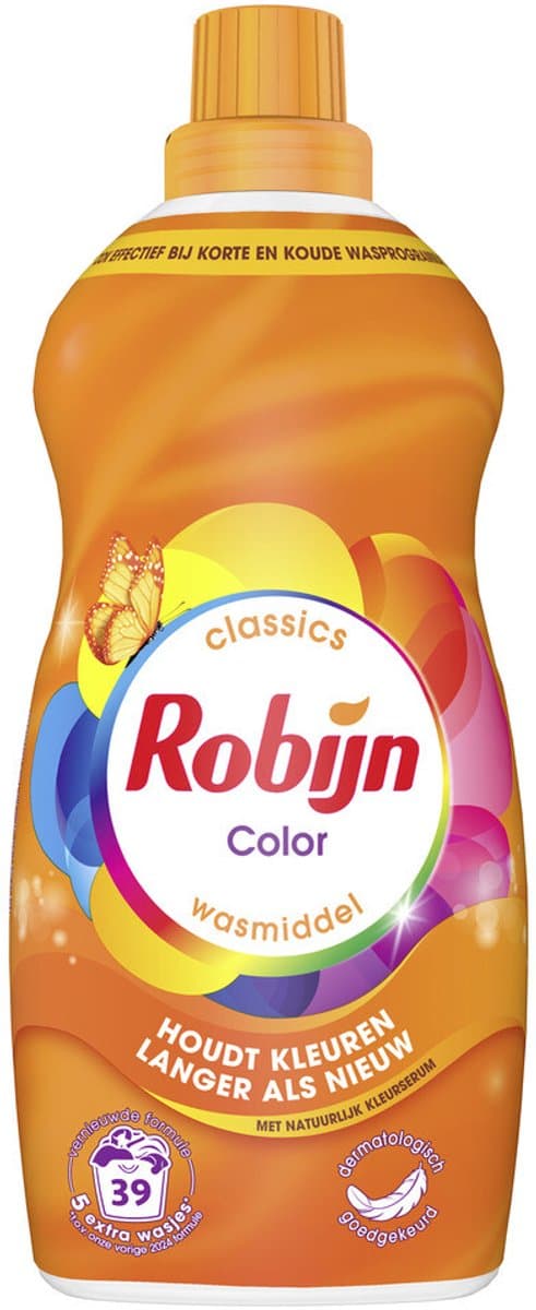 Robijn Klein & Krachtig Wasmiddel Color 39 Wasbeurten 1,19 liter — afbeelding 1