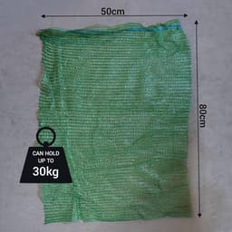 Netzakken - Raschel zakken - Producten Verpakken - Ademend Materiaal - 50 x 80 cm - Groen — thumbnail 2