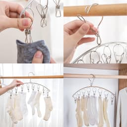 Kledingdroogrek met Clips voor Ondergoed, Sokken, Handdoeken en Baby Kleding - 2 Stuks, Ideaal voor Thuisgebruik en Efficiënt Drogen — thumbnail 5