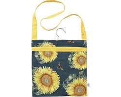 Dexam Sunflower Peg Bag - Wasknijperzak Navy - Wassen Organiseren - RHS Ontwerp - 30 x 30 cm - Navy