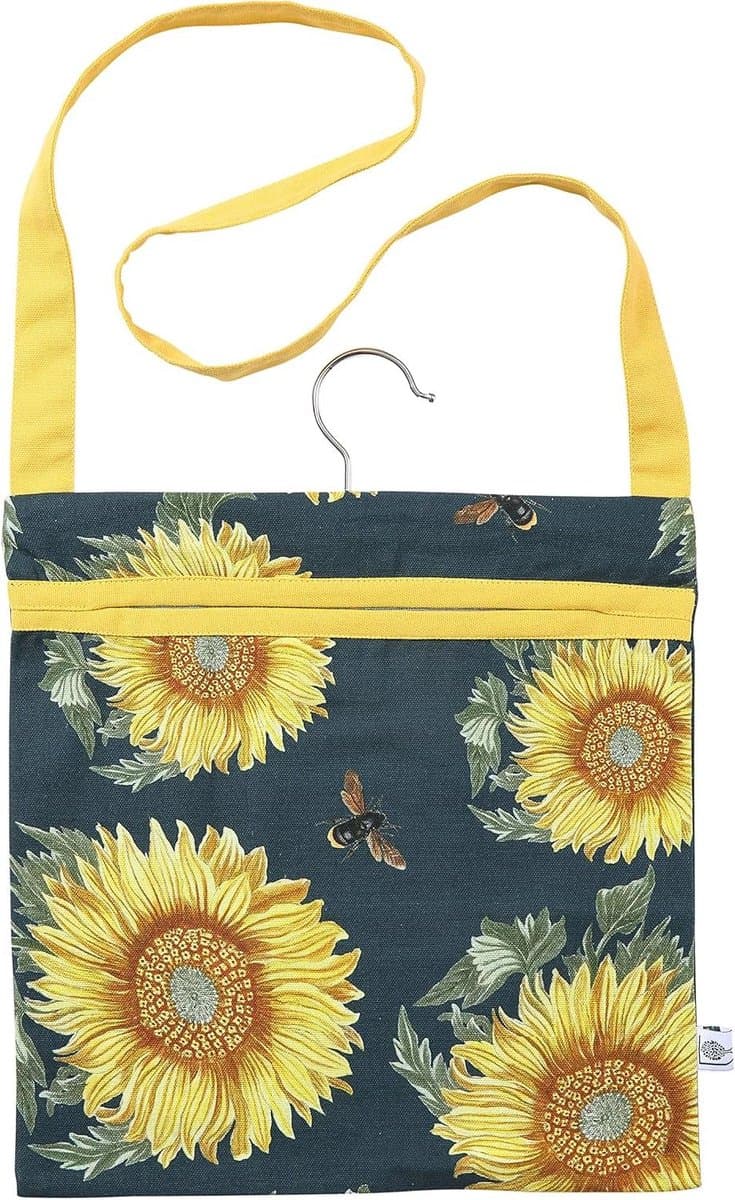 Dexam Sunflower Peg Bag - Wasknijperzak Navy - Wassen Organiseren - RHS Ontwerp - 30 x 30 cm - Navy — afbeelding 1