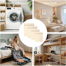 Premium Katoenen Wasnet Set van 4 Stuks, Ideaal voor Ondergoed, Bh's en Delicate Was met Rits voor de Wasmachine — thumbnail 5