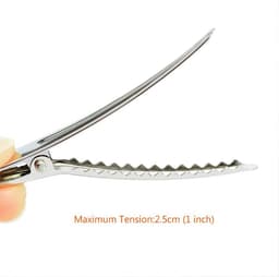 50 Stuks Zilveren Metalen Haarclips Alligator Spelden voor Kapsels en Knutselen — thumbnail 4